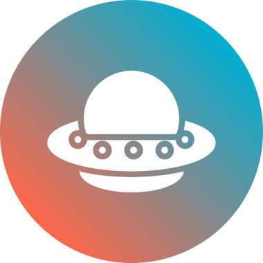 ufo. Web simgesi basit illüstrasyon