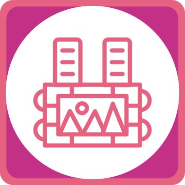 Modern b 'nin vektör illüstrasyonu eksik simgesi