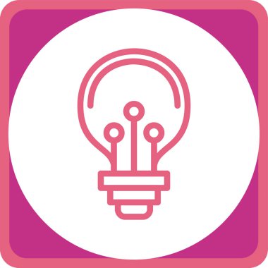 ampul simgesi vektör illüstrasyonu