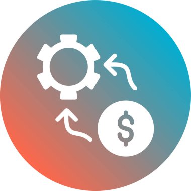 iş ve finans ikonu vektör illüstrasyonu