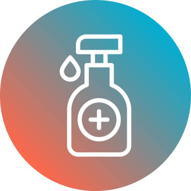 Soyut grupta şişe simgesi izole edildi