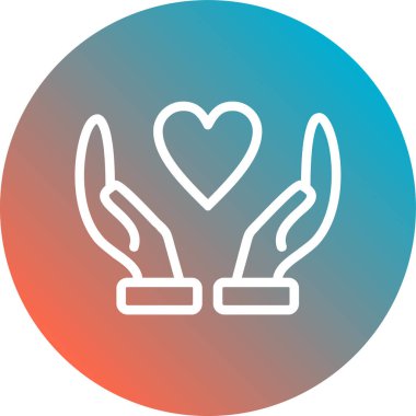 Aşk simgesinin vektör illüstrasyonu