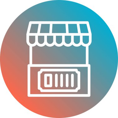 Modern binanın vektör simgesi