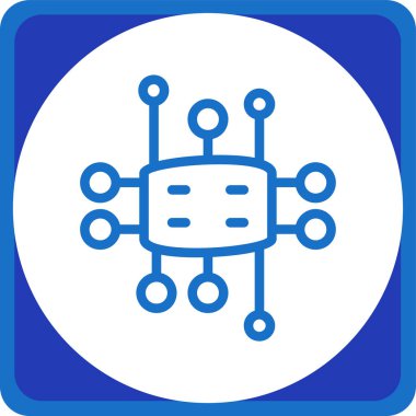 Çip. Web simgesi basit illüstrasyon