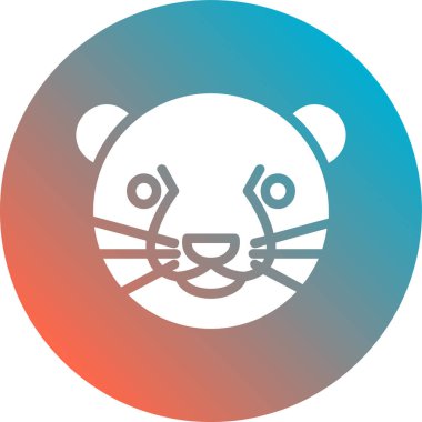 kedi simgesi vektör illüstrasyonu