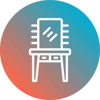 Moda tarzında sandalye simgesi