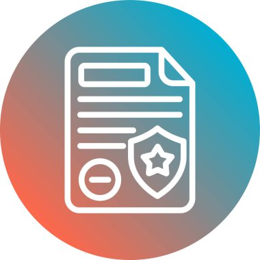 Belge simgesinin vektör illüstrasyonu