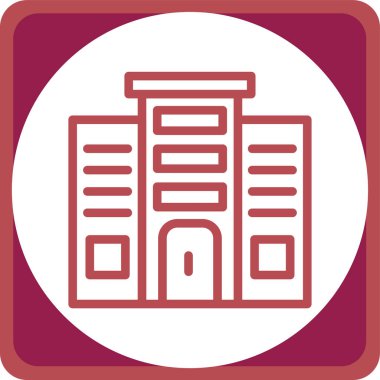 Modern yapı simgesinin vektör illüstrasyonu