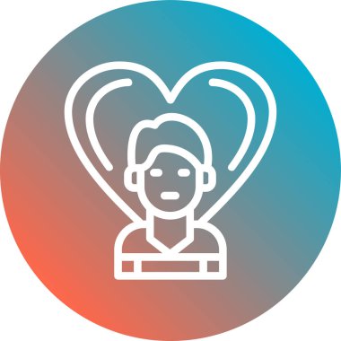 İnsan simgesinin vektör illüstrasyonu