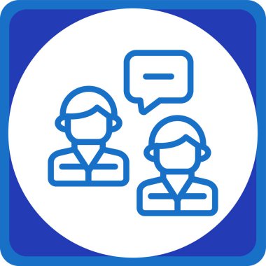 Sohbet web simgesi, illüstrasyon