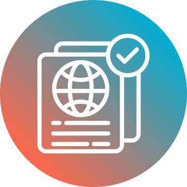 Belge düz simgesi, vektör, illüstrasyon