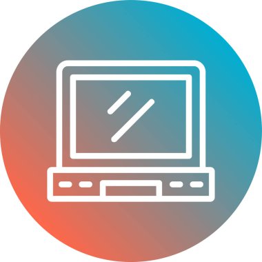 Bilgisayar. Web simgesi basit illüstrasyon