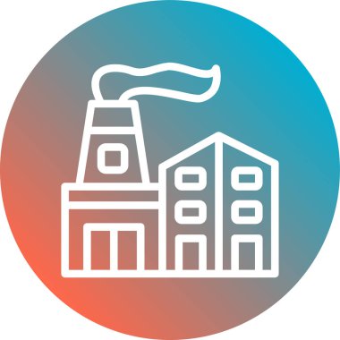 Bina. Web simgesi basit illüstrasyon