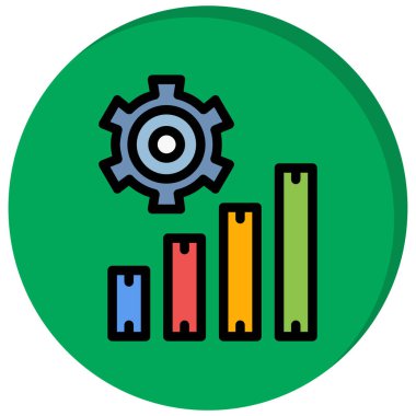 grafik ikonu vektör illüstrasyonu