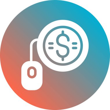 Para simgesinin vektör illüstrasyonu