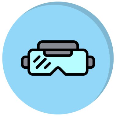 VR gözlük vektör simgesi