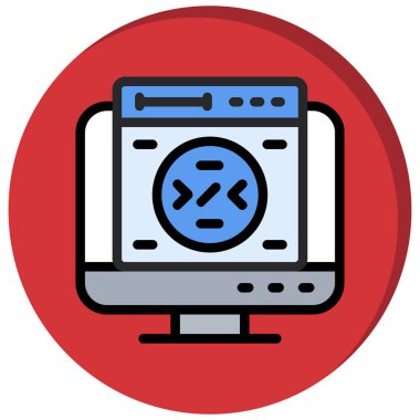 bilgisayar simgesi, vektör illüstrasyonu