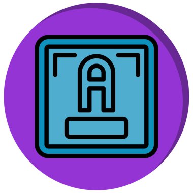 Modern bir simgenin vektör illüstrasyonu