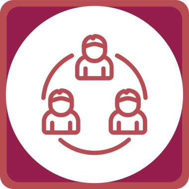 İnsan simgesinin vektör illüstrasyonu