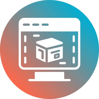 Vektör illüstrasyonu, seo modern simge