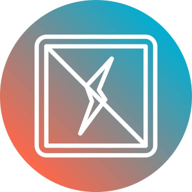 Bir ok simgesinin vektör illüstrasyonu