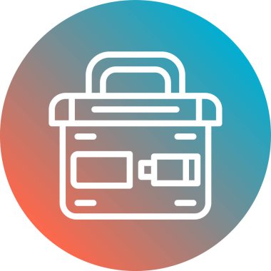 çanta düz vektör simgesi