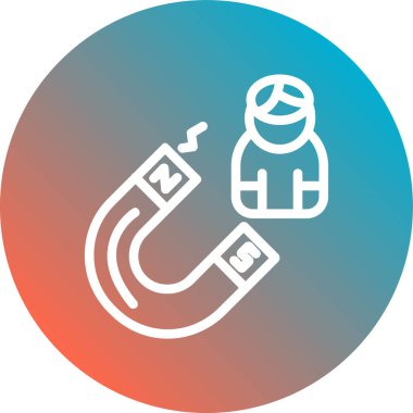 Tek bir simgenin vektör illüstrasyonu