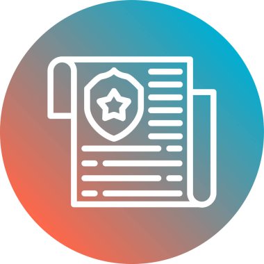 Rozet. Web simgesi basit illüstrasyon