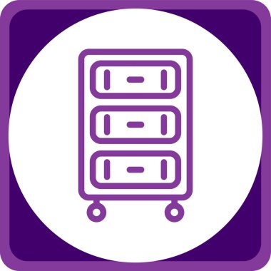 bavul ikonu vektör illüstrasyonu