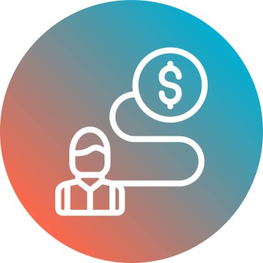 Para vektörü simgesi modern basit vektör illüstrasyonu