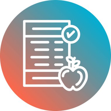 Gıda simgesinin vektör illüstrasyonu