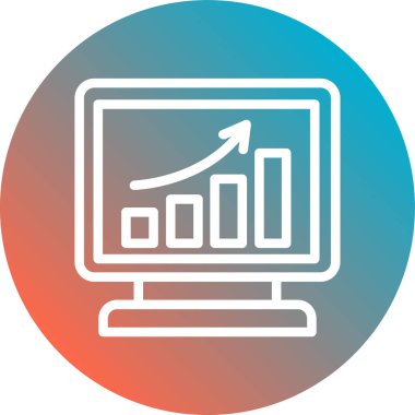 grafik ikonu vektör illüstrasyonu