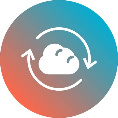 Bir bulutun vektör illüstrasyonu