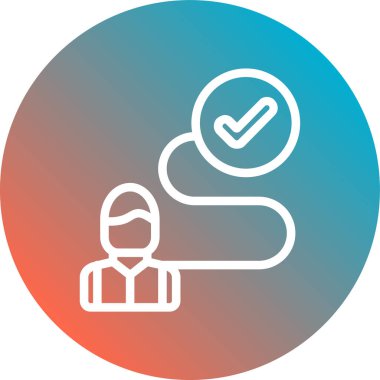 Kontrol işaretinin vektör çizimi