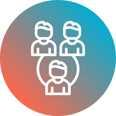 Takım simgesi vektör illüstrasyonu