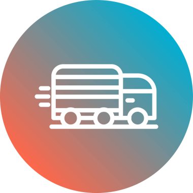 bus simgesi soyut arkaplanda izole edildi