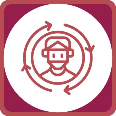 Modern simgenin vektör illüstrasyonu