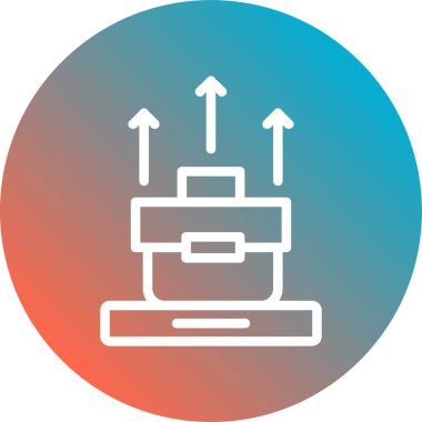 Tek bir izole simgenin vektör illüstrasyonu