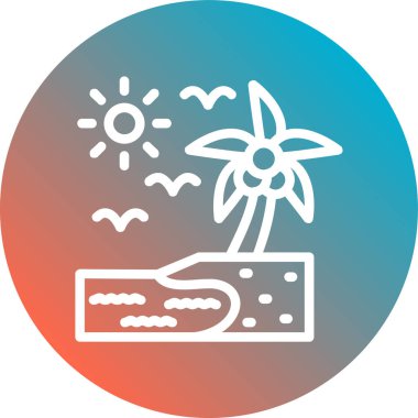 Bir bitki simgesinin vektör illüstrasyonu