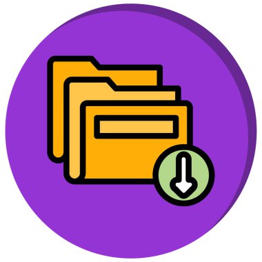 Dosya. Web simgesi basit illüstrasyon