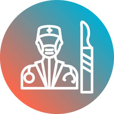 Bir doktorun vektör illüstrasyonu