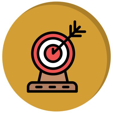 hedef simge, vektör illüstrasyonu