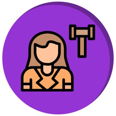 Anahtarı olan bir kadının vektör çizimi