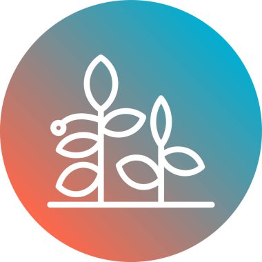 Ağaç simgesinin vektör illüstrasyonu