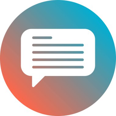 Konuşma balonu. Basit resimleme