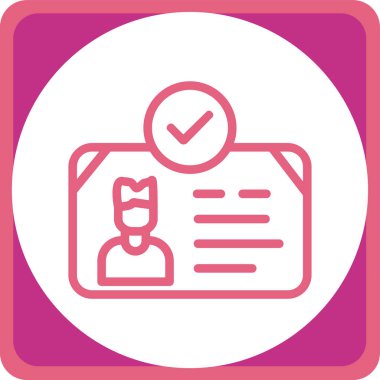 Belge modern simgesinin vektör illüstrasyonu