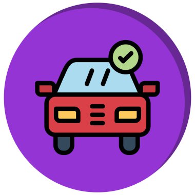 taksi simgesi vektör illüstrasyonu