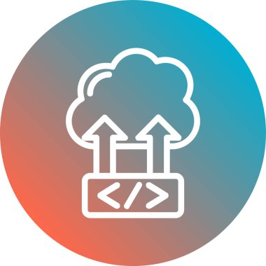 Bulut hesaplama. Web simgesi