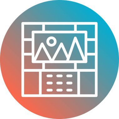 Seo simgesinin vektör illüstrasyonu