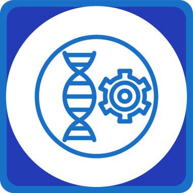 DNA simgesi, vektör illüstrasyonu